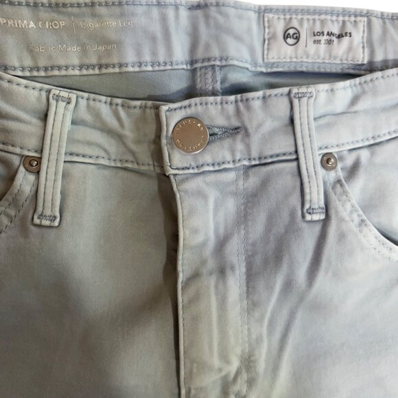 AG Adriano Goldschmied Prima Crop Cigarette Jeans Women's Blue Size 29 Stretch - Picture 5 of 11
